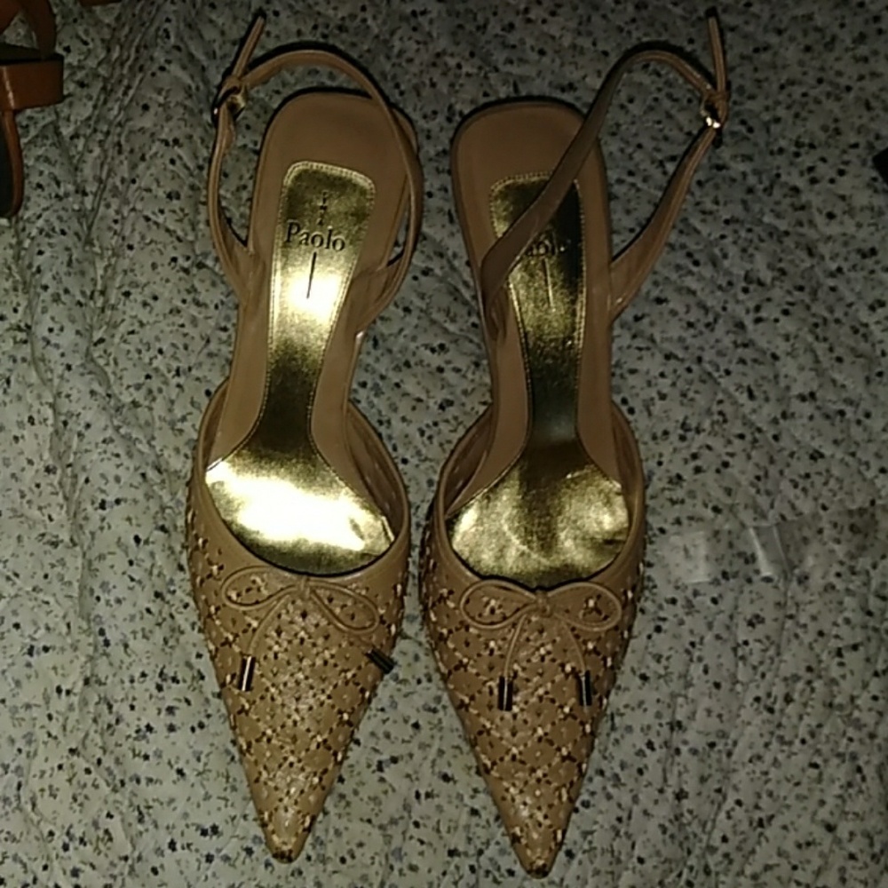 Linea paolo leather heels sz 8.5
